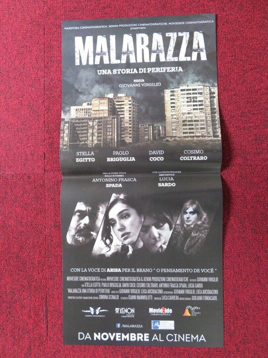 MALARAZZA : UNA STORIA DI PERIFERIA  ITALIAN LOCANDINA (26.5"x12.5") POSTER '17