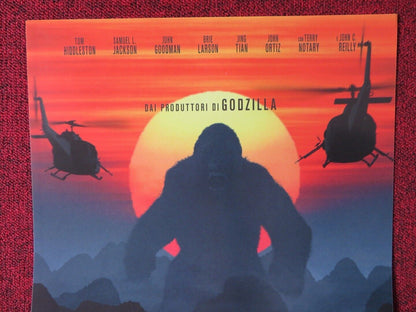 KONG SKULL ISLAND  ITALIAN LOCANDINA (26.5"x12.5") POSTER SAMUEL L.JACKSON 2017