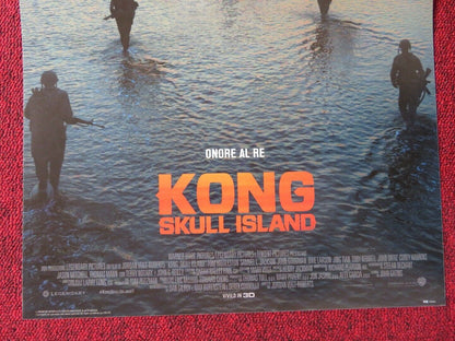 KONG SKULL ISLAND  ITALIAN LOCANDINA (26.5"x12.5") POSTER SAMUEL L.JACKSON 2017