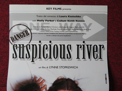 SUSPICIOUS RIVER ITALIAN LOCANDINA (25.5"x12.5") POSTER MOLLY PARKER 2000