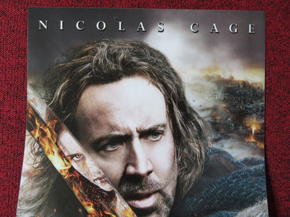 SEASON OF THE WITCH ITALIAN LOCANDINA (26.5"x12.5") POSTER NICOLAS CAGE 2011