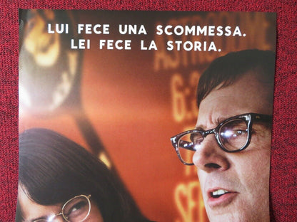 BATTLE OF THE SEXES ITALIAN LOCANDINA (27"x13") POSTER EMMA STONE 2017