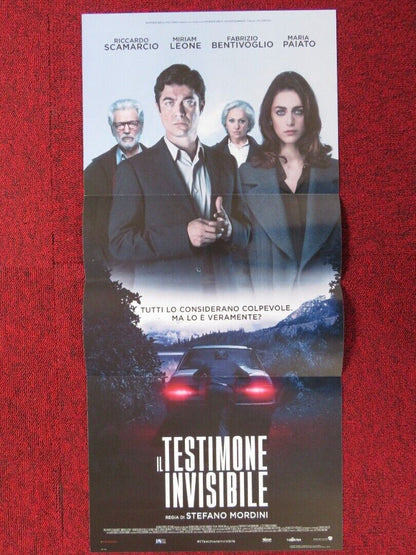 THE INVISIBLE WITNESS ITALIAN LOCANDINA (26.5"x12.5") POSTER  MIRIAM LEONE 2018