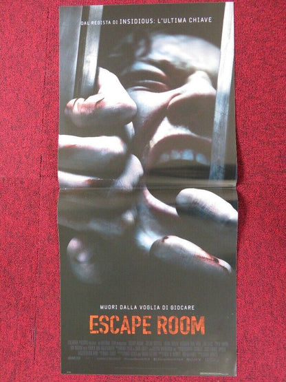 ESCAPE ROOM  ITALIAN LOCANDINA (26.5"x12.5") POSTER TAYLOR RUSSELL 2019