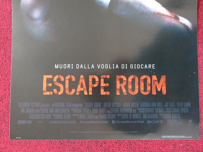 ESCAPE ROOM  ITALIAN LOCANDINA (26.5"x12.5") POSTER TAYLOR RUSSELL 2019