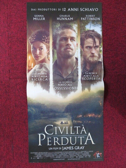 THE LOST CITY OF Z ITALIAN LOCANDINA (26.5"x12.5") POSTER SIENNA MILLER 2016