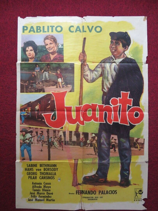 JUANITO FOLDED ARGENTINA POSTER PABLITO CALVO GEORG THOMALLA 1960