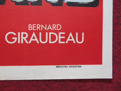 LE RUFFIAN FOLDED ARGENTINA POSTER LINO VENTURA BERNARD GIRAUDEAU 1983