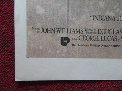 INDIANA JONES AND THE LAST CRUSADE FOLDED ARGENTINA POSTER SPIELBERG FORD 1989