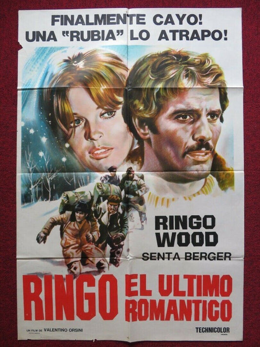 L'AMANTE DELL ORSA MAGGIORE FOLDED ARGENTINA POSTER RINGO WOOD SENTA BERGER 1971