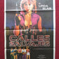 SAVAGE STREETS FOLDED ARGENTINA POSTER LINDA BLAIR JOHN VERNON 1984