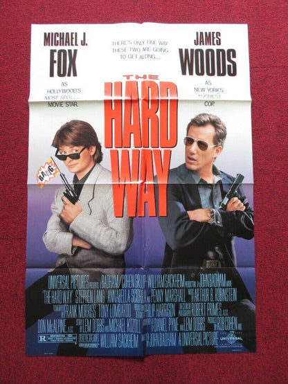 THE HARD WAY FOLDED US ONE SHEET POSTER MICHAEL J.FOX JAMES WOODS 1991