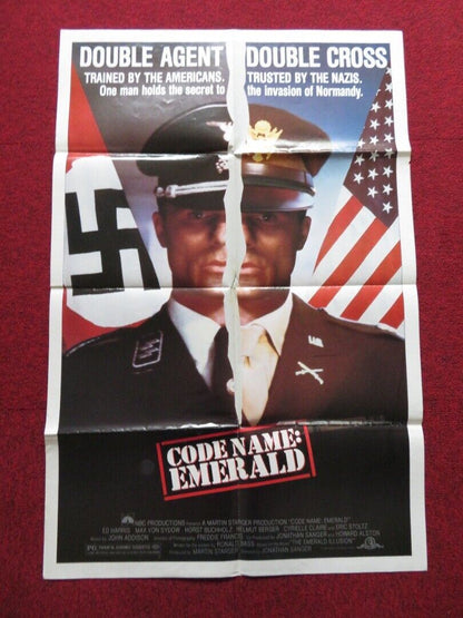 CODENAME: EMERALD FOLDED US ONE SHEET POSTER ED HARRIS MAX VON SYDOW 1985