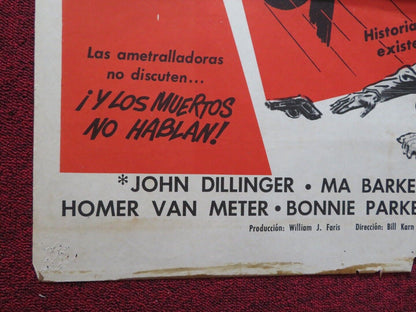 GUNS DON'T ARGUE FOLDED ARGENTINA POSTER MYRON HEALEY JEAN HARVEY 1957