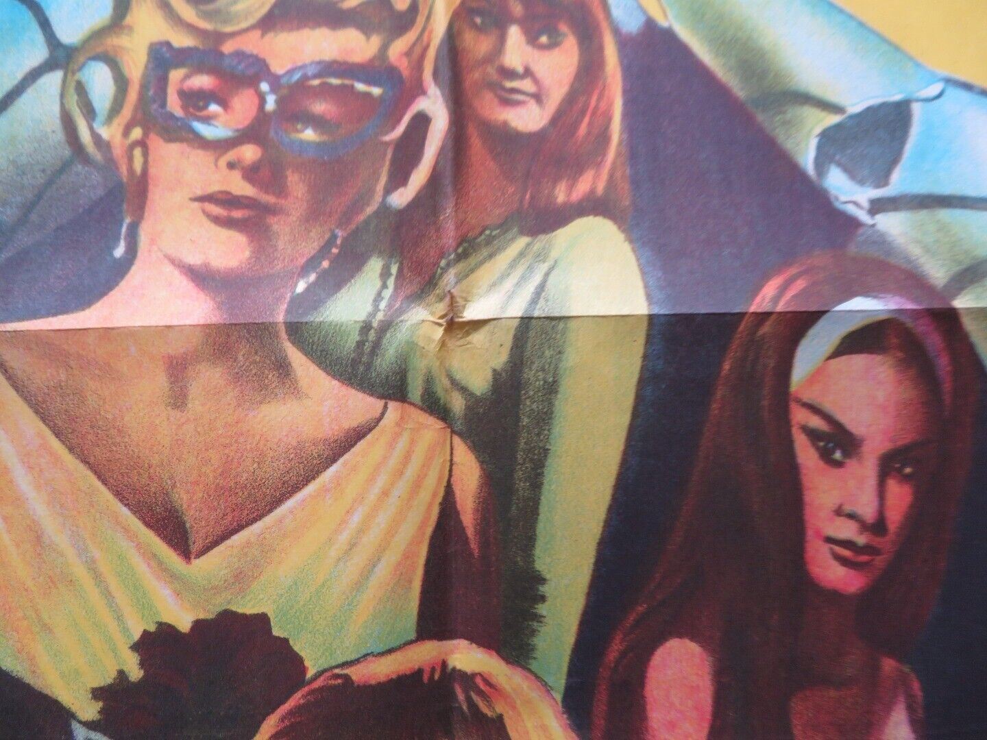 SECRET AGENT SUPER DRAGON FOLDED ARGENTINA POSTER RAY DANTON MARGARET LEE 1966