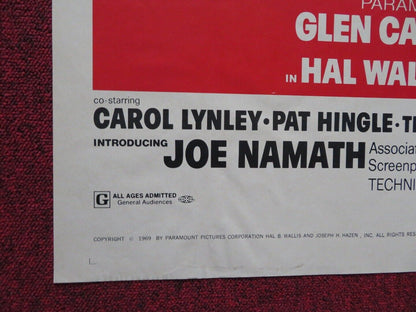 NORWOOD - STYLE B FOLDED US ONE SHEET POSTER GLEN CAMPBELL KIM DARBY 1969