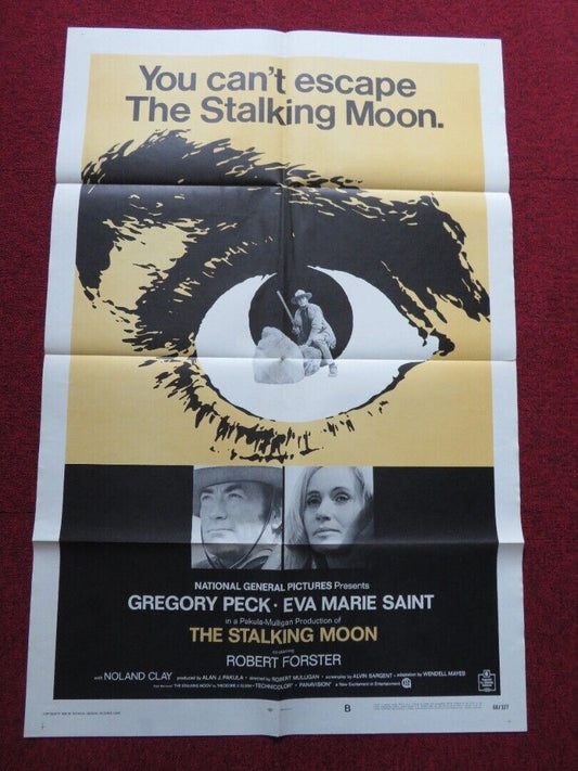 THE STALKING MOON - B FOLDED US ONE SHEET POSTER GREGORY PECK E. SAINT 1968