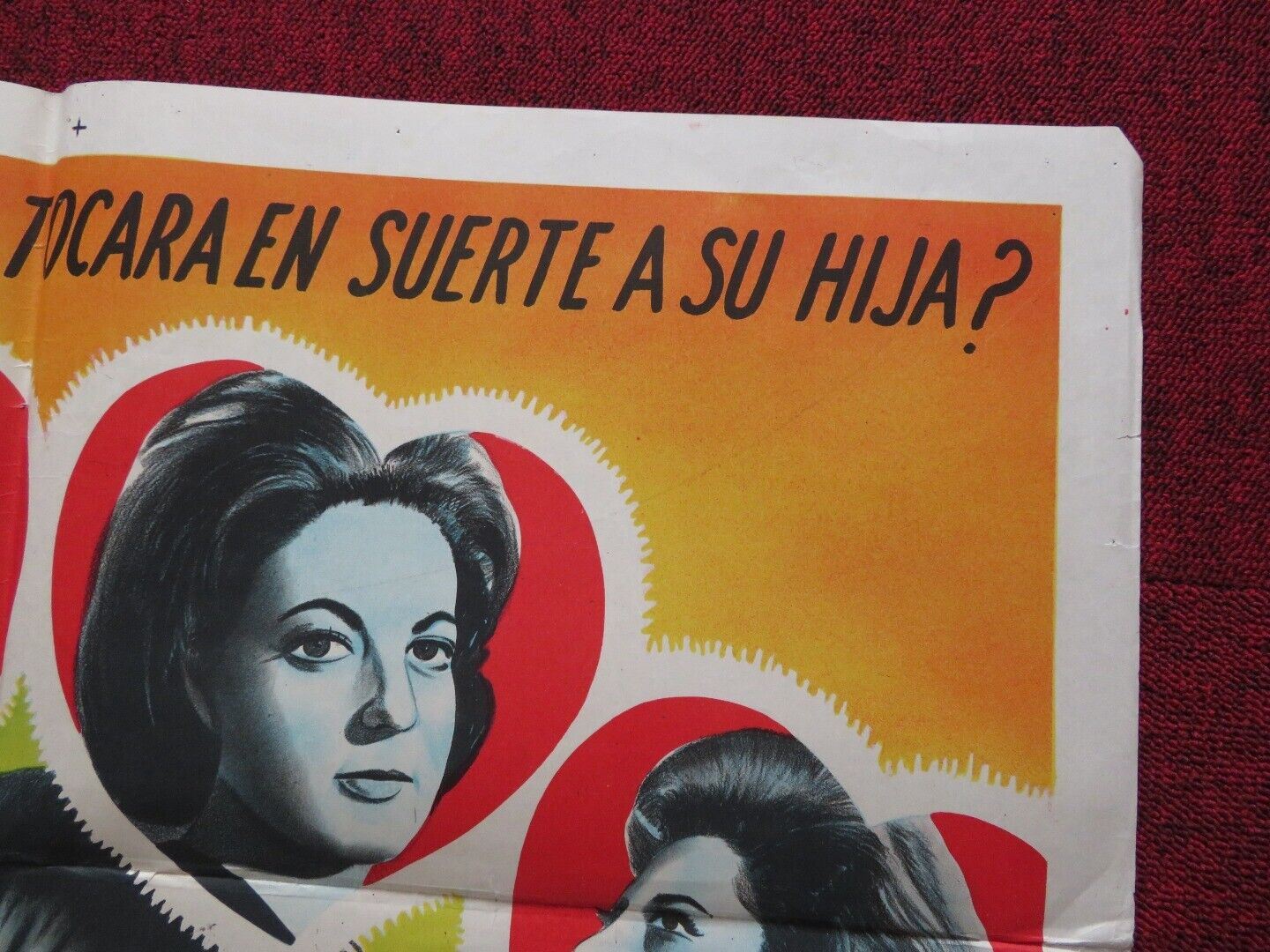 LOS NOVIOS DE MIS HIJAS FOLDED ARGENTINA POSTER AMPARO RIVELLES JULIO ALEMAN