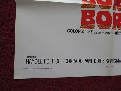 BORA BORA FOLDED US ONE SHEET POSTER HAYDEE POLITOFF CORRADO PANI 1970