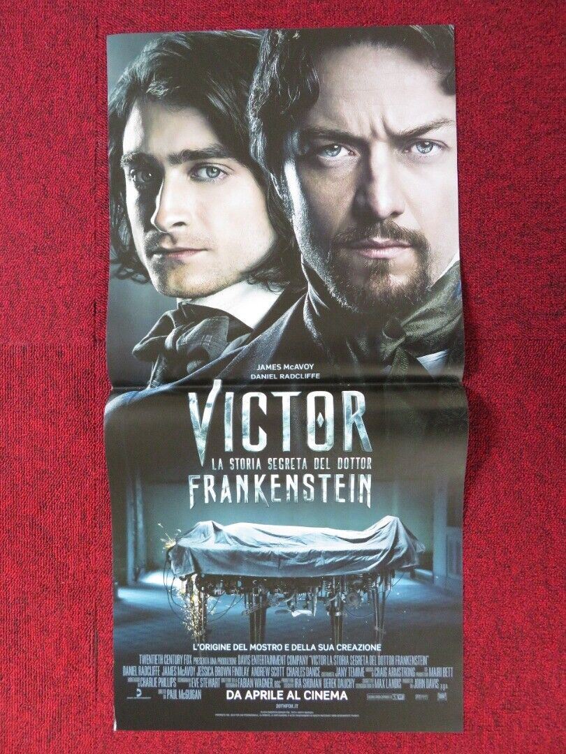 VICTOR FRANKENSTEIN ITALIAN LOCANDINA (27"x13") POSTER MCAVOY RADCLIFFE