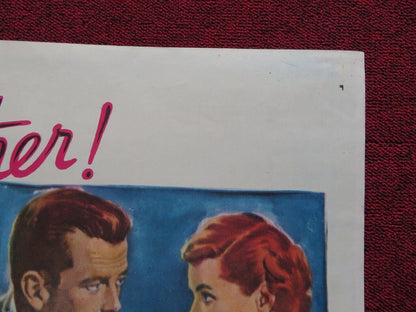 MOTHER DIDN'T TELL ME FOLDED US ONE SHEET POSTER WILLIAM LUNDIGAN MCGUIRE 1950