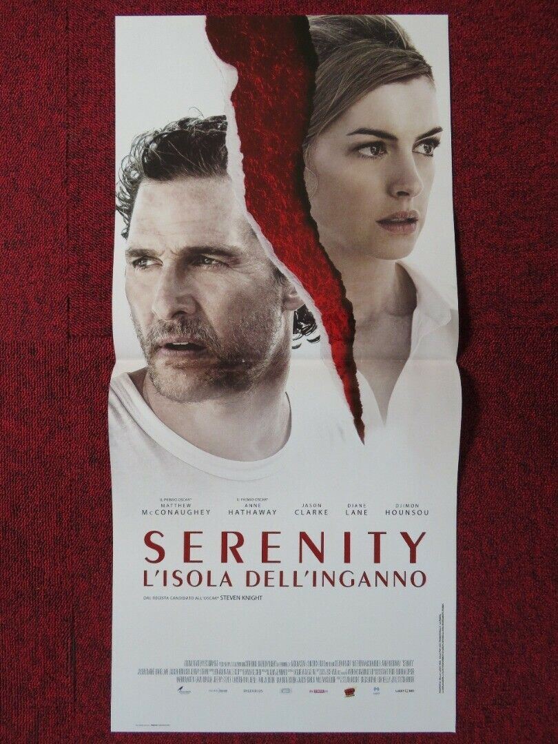 SERENITY ITALIAN LOCANDINA (26.5"x12.5") POSTER MCCONAUGHEY HATHAWAY 2019