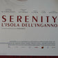 SERENITY ITALIAN LOCANDINA (26.5"x12.5") POSTER MCCONAUGHEY HATHAWAY 2019