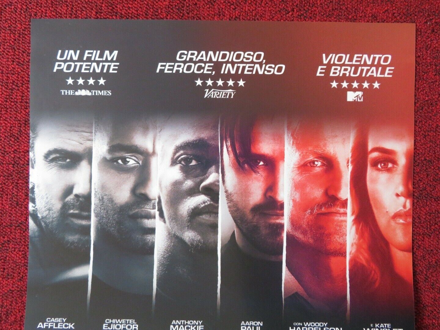 TRIPLE 9 ITALIAN LOCANDINA (26.5"x12.5") POSTER CASEY AFFLECK KATE WINSLETT 2016