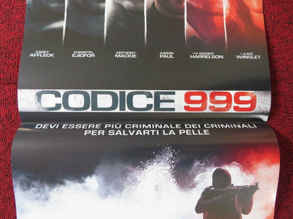 TRIPLE 9 ITALIAN LOCANDINA (26.5"x12.5") POSTER CASEY AFFLECK KATE WINSLETT 2016