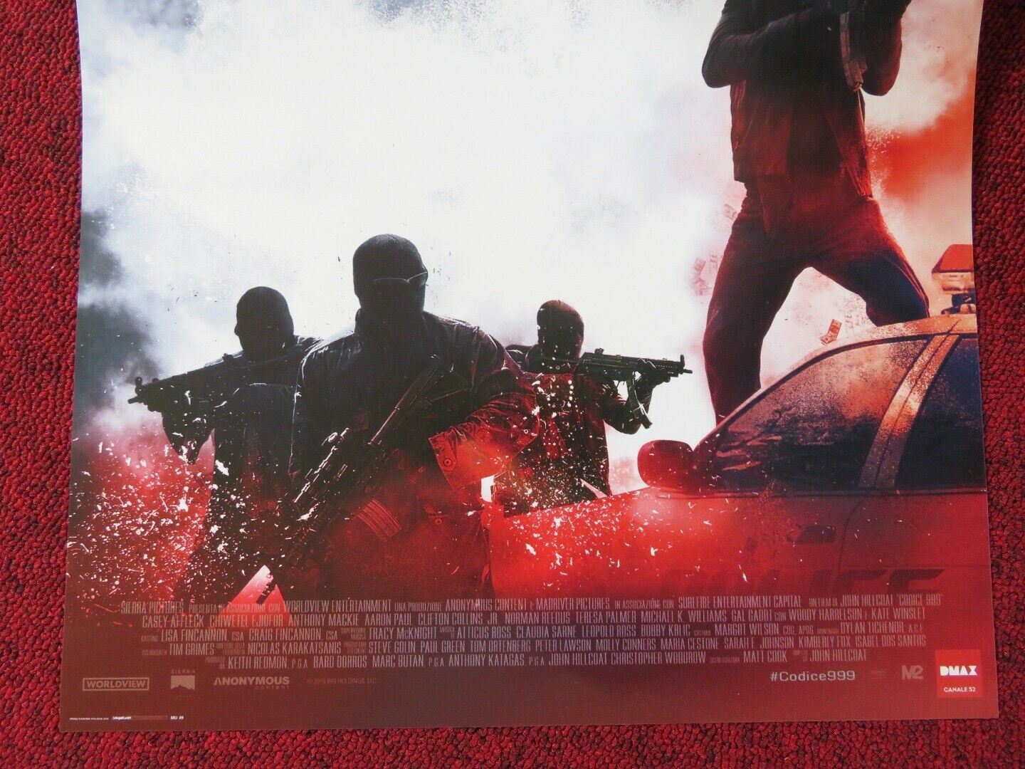 TRIPLE 9 ITALIAN LOCANDINA (26.5"x12.5") POSTER CASEY AFFLECK KATE WINSLETT 2016