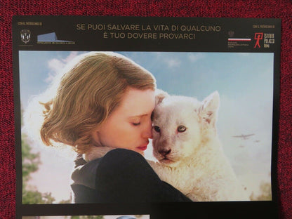 THE ZOOKEEPER'S WIFE ITALIAN LOCANDINA (26.5"x12.5") POSTER JESSICA CHASTAIN