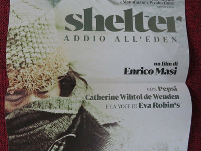 SHELTER: FAREWELL TO EDEN ITALIAN LOCANDINA (26.5"x12.5") POSTER ENRICO MASI