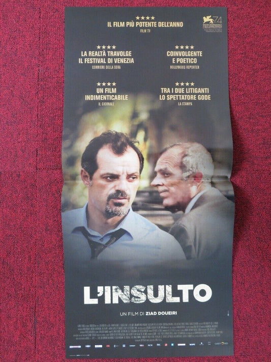 L'INSULTO ITALIAN LOCANDINA (26.5"x12.5") POSTER ADEL KARAM KAMEL EL BASHA  2017