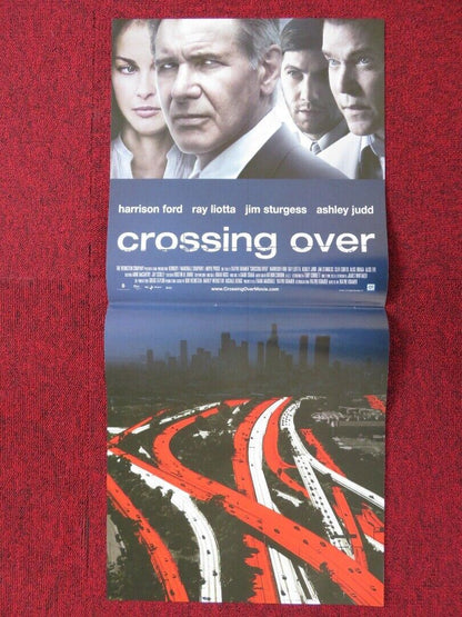 CROSSING OVER ITALIAN LOCANDINA (26.5"x12.5") POSTER HARRISON FORD RAY LIOTTA