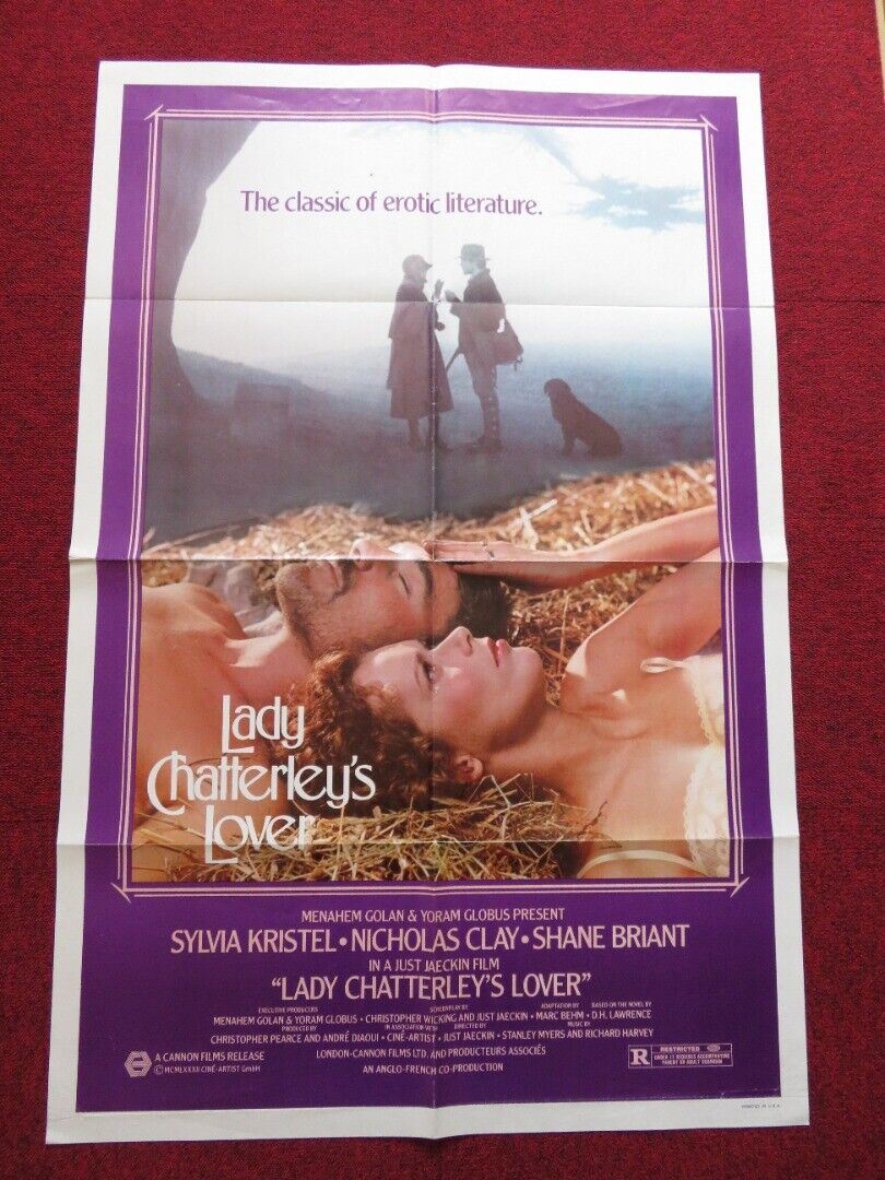 LADY CHATTERLEY'S LOVER FOLDED US ONE SHEET POSTER SYLVIA KRISTEL N. CLAY 1981