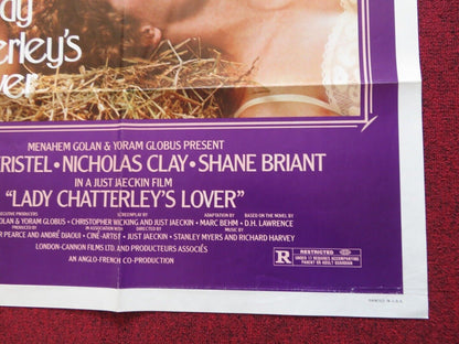 LADY CHATTERLEY'S LOVER FOLDED US ONE SHEET POSTER SYLVIA KRISTEL N. CLAY 1981