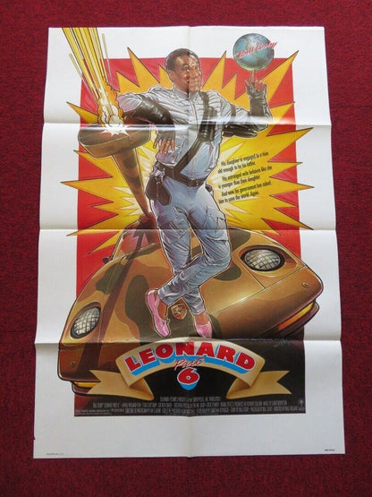 LEONARD PART 6 FOLDED US ONE SHEET POSTER BILL COSBY TOM COURTENAY 1987