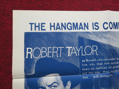 THE HANGMAN FOLDED US ONE SHEET POSTER ROBERT TAYLOR TINA LOUISE 1959