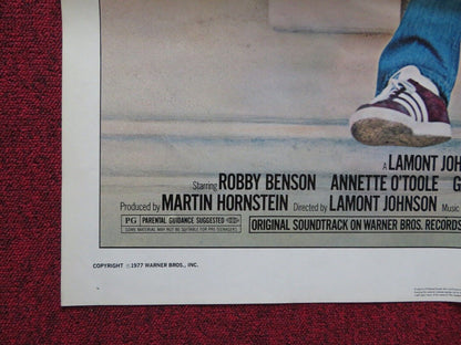 ONE ON ONE STYLE B FOLDED US ONE SHEET POSTER ANNETTE O'TOOLE ROBBY BENSON 1977