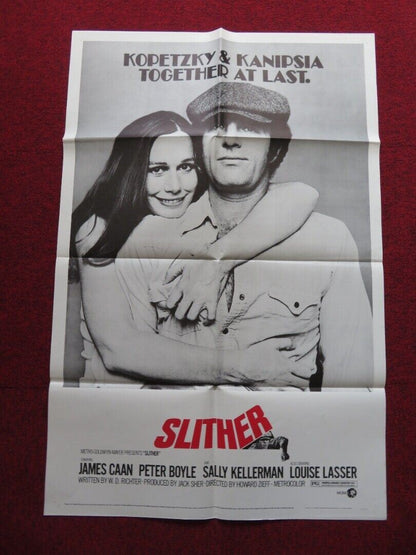 SLITHER FOLDED US ONE SHEET POSTER JAMES CAAN PETER BOYLE 1973