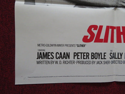 SLITHER FOLDED US ONE SHEET POSTER JAMES CAAN PETER BOYLE 1973