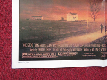 COUNTRY FOLDED US ONE SHEET POSTER JESSICA LANGE SAM SHEPARD 1984