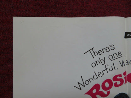 ROSIE! FOLDED US ONE SHEET POSTER ROSALIND RUSSELL SANDRA DEE 1967