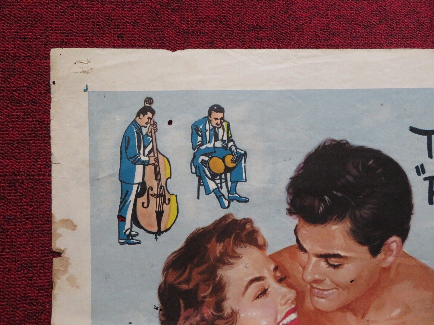 SUMMER LOVE FOLDED US ONE SHEET POSTER JOHN SAXON JUDY MEREDITH 1958