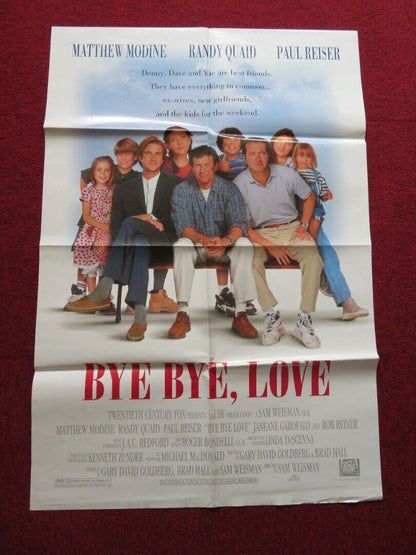 BYE BYE, LOVE - VERSION A FOLDED US ONE SHEET POSTER MATTHEW MODINE QUAID 1995