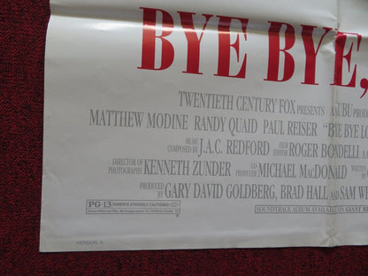 BYE BYE, LOVE - VERSION A FOLDED US ONE SHEET POSTER MATTHEW MODINE QUAID 1995