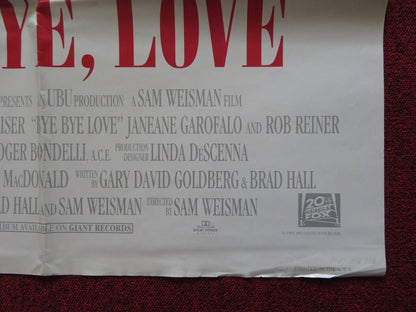 BYE BYE, LOVE - VERSION A FOLDED US ONE SHEET POSTER MATTHEW MODINE QUAID 1995