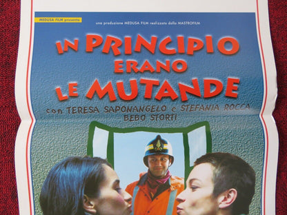 IN PRINCIPIO ERANO LE MUTANDE ITALIAN LOCANDINA (27.5"x13") POSTER 1999