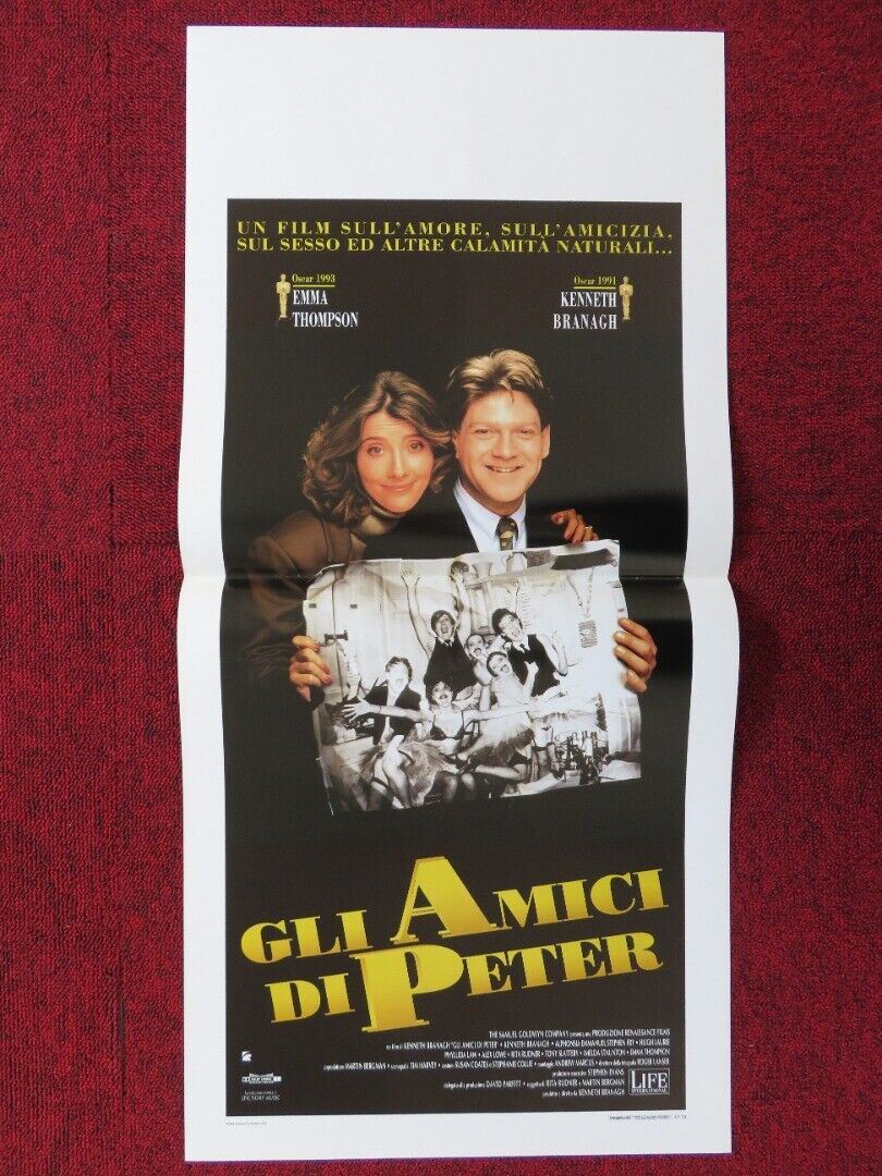 PETER'S FRIENDS ITALIAN LOCANDINA (27.5"x13") POSTER EMMA THOMPSON 1994