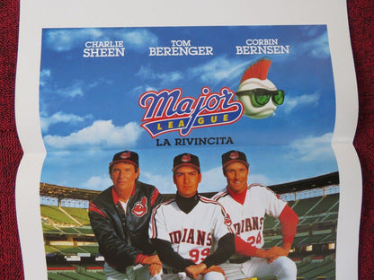 MAJOR LEAGUE II ITALIAN LOCANDINA (27.5"x13") POSTER CHARLIE SHEEN 1994